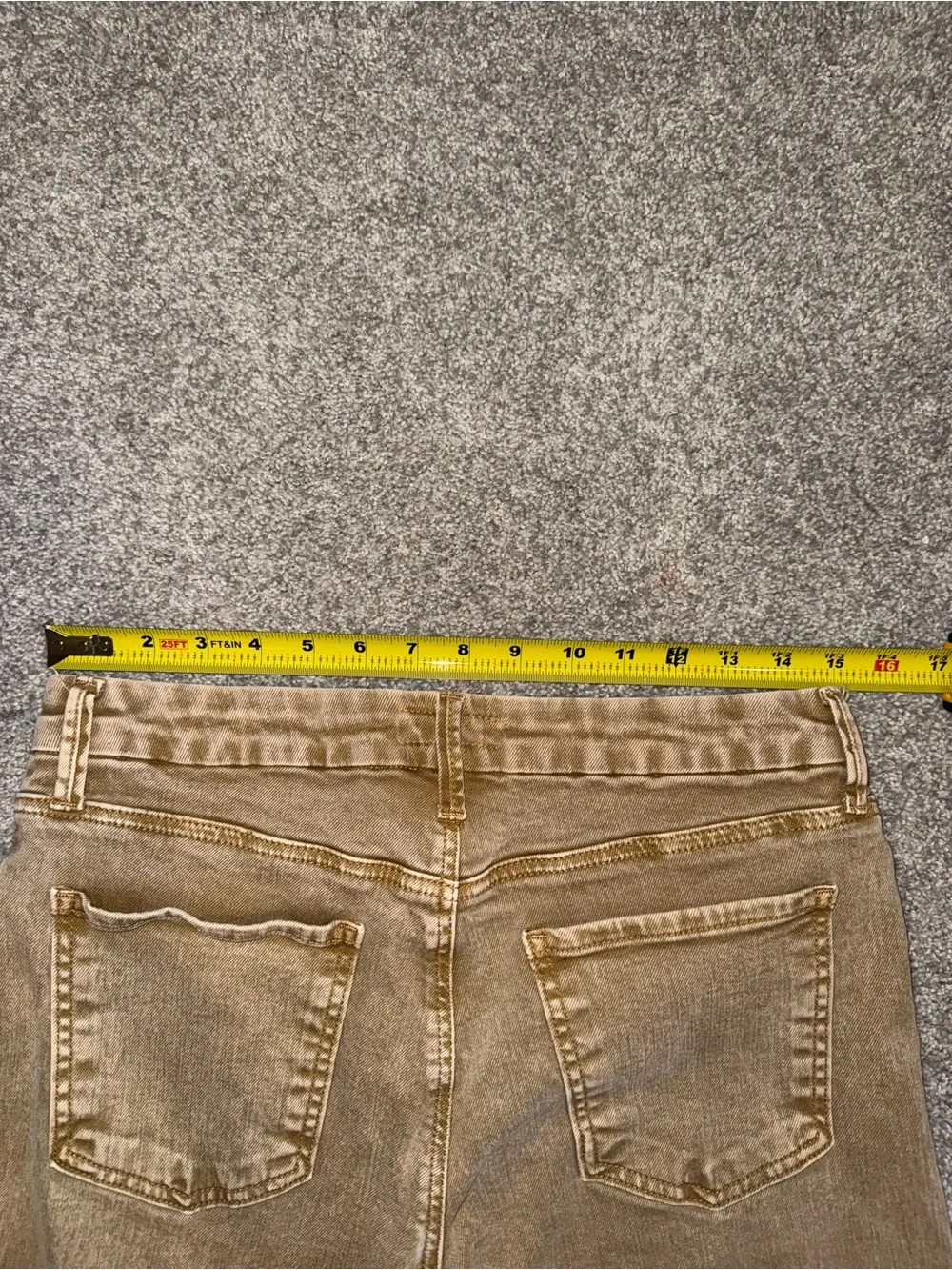 Kut from the Kloth High-Rise Wide Leg Jeans in Camel - Picture 9 of 11